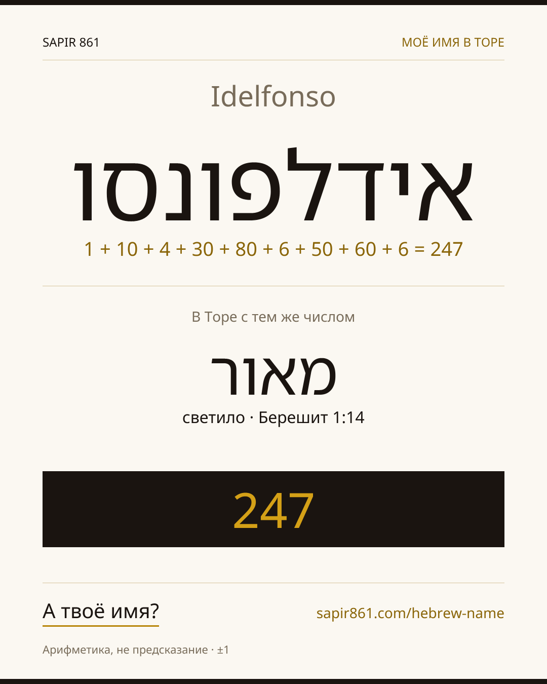 Idelfonso — אידלפונסו