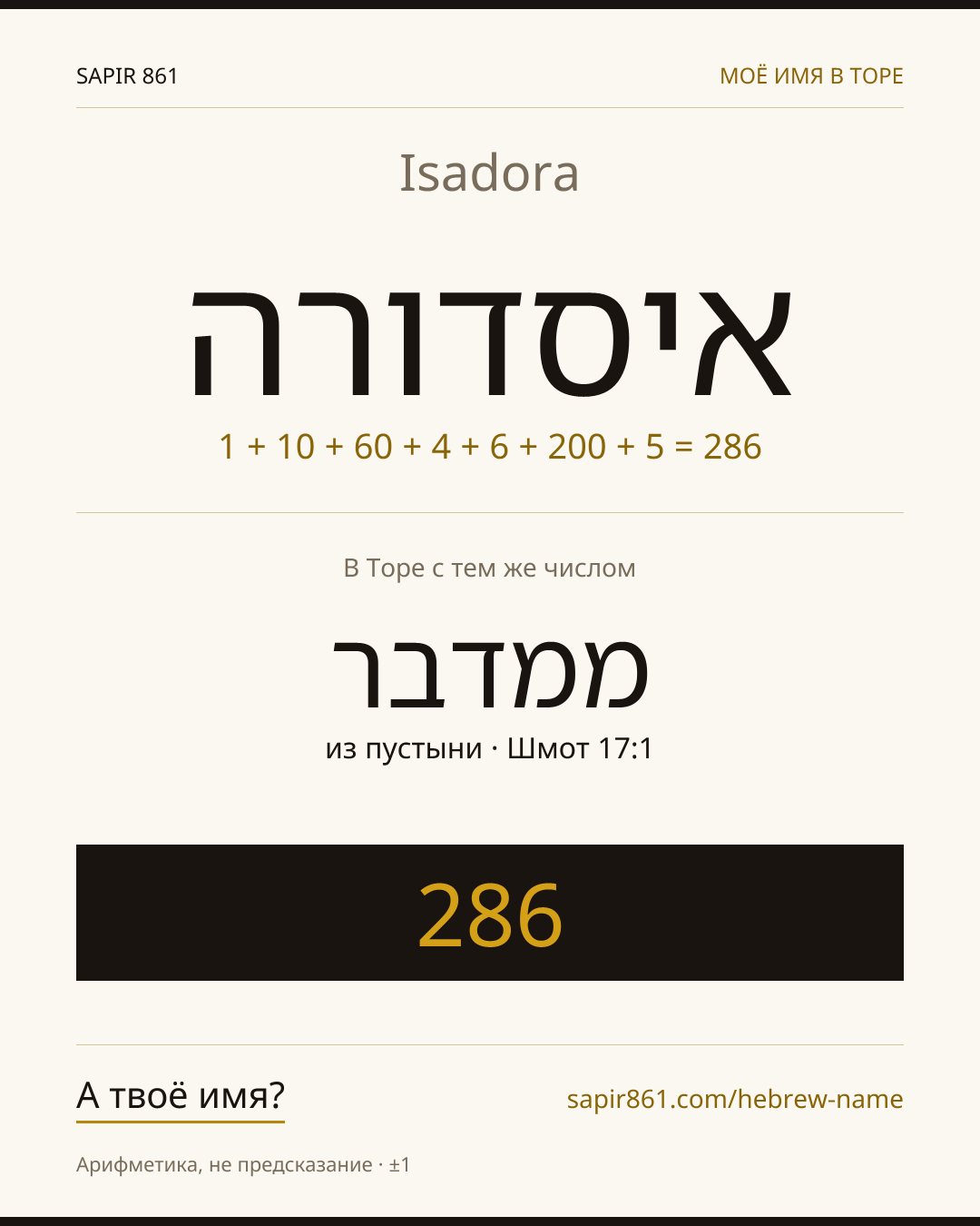 Isadora — איסדורה