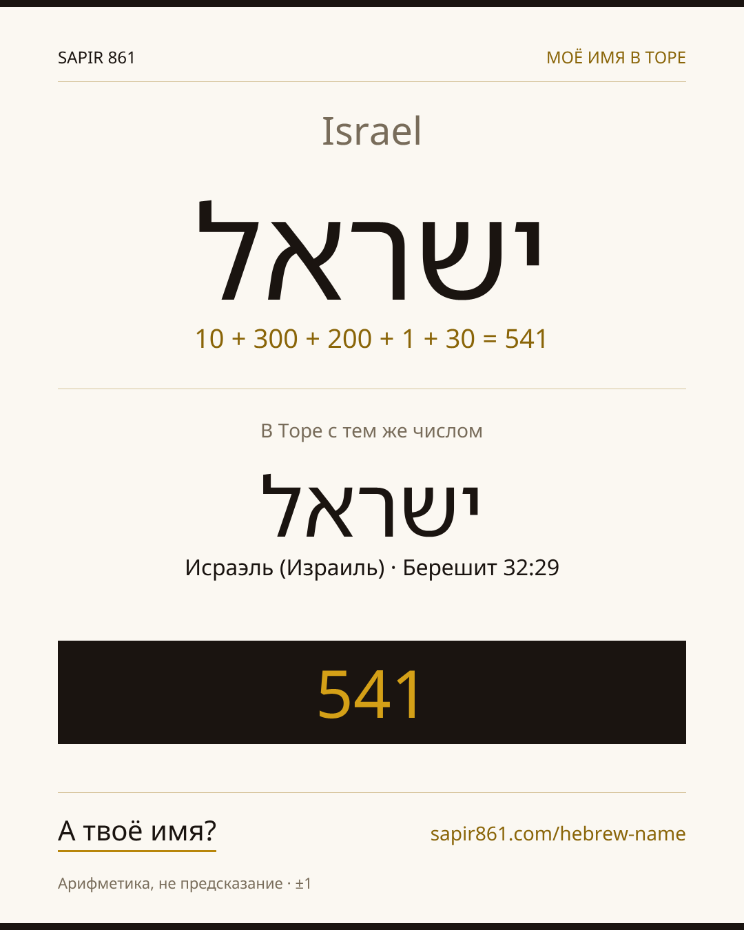 Israel — ישראל