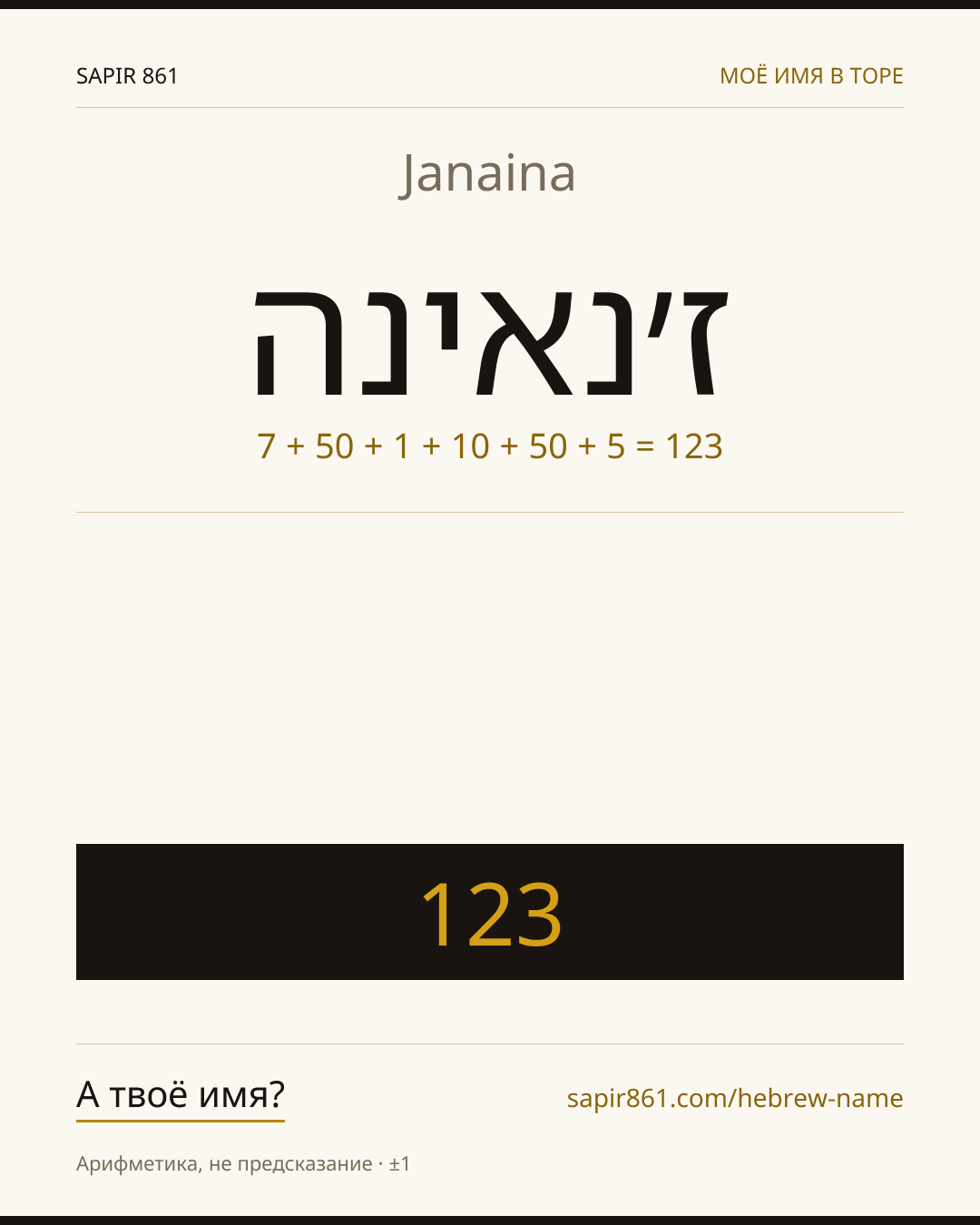 Janaina — ז׳נאינה