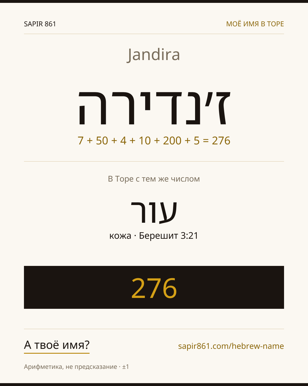 Jandira — ז׳נדירה