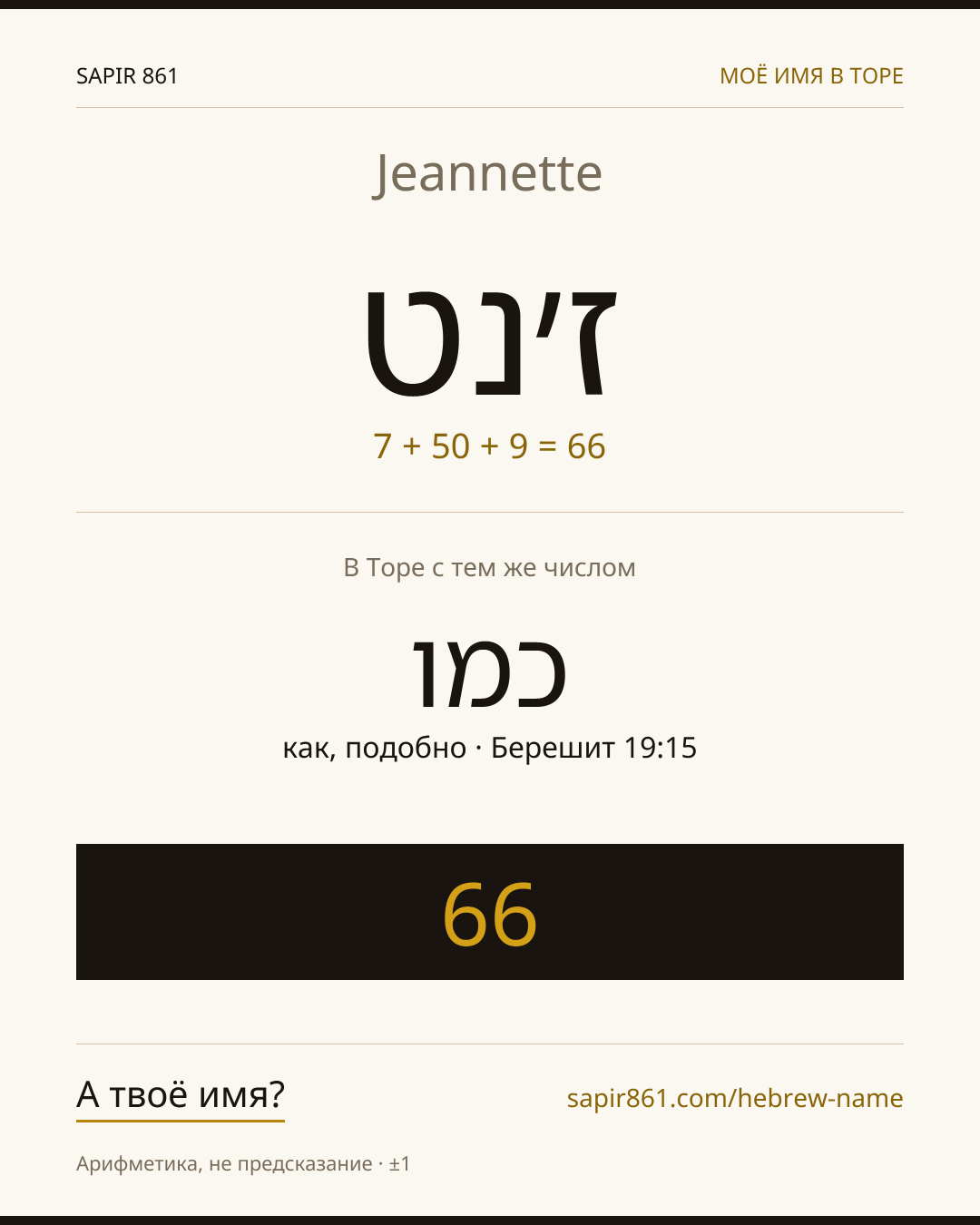 Jeannette — ז׳נט