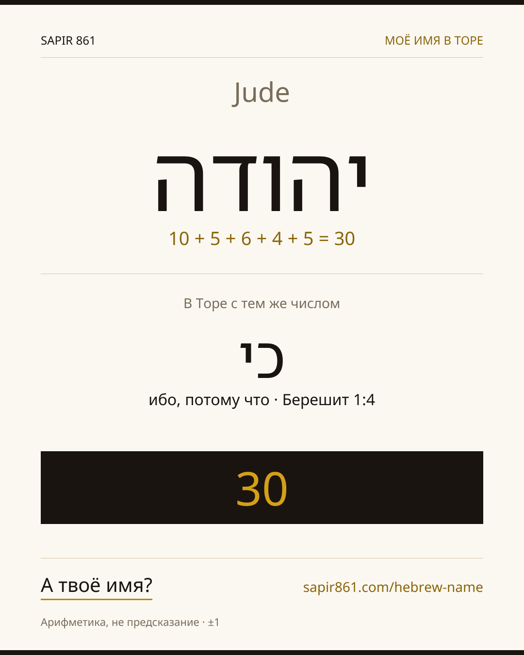 Jude — יהודה