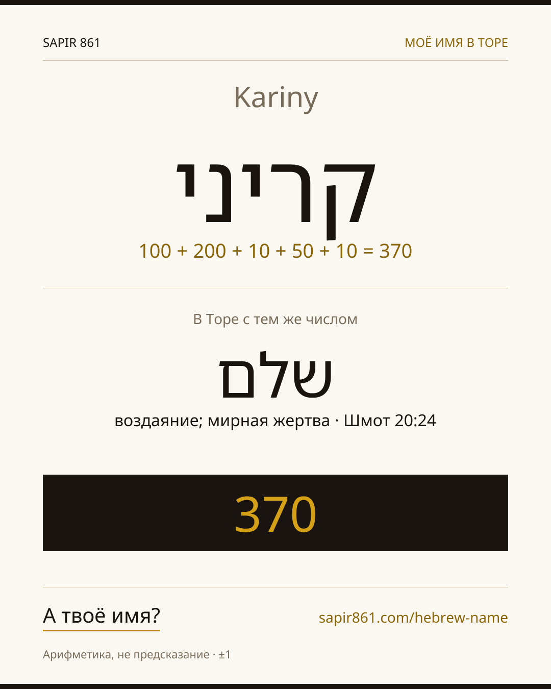 Kariny — קריני