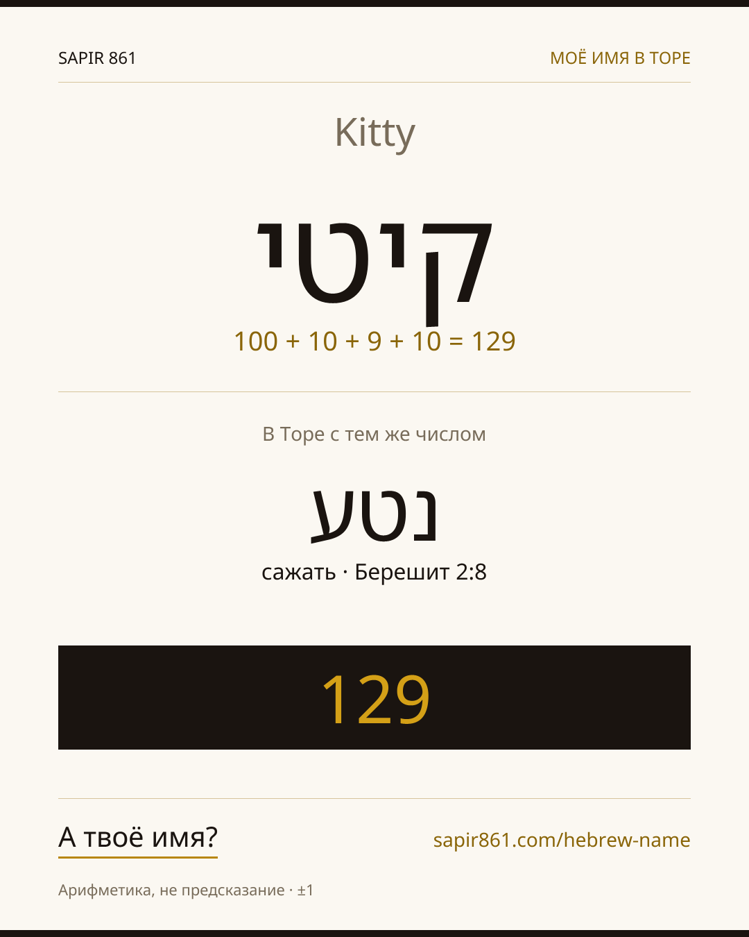 Kitty — קיטי