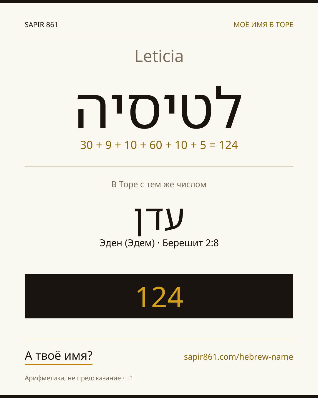Leticia — לטיסיה