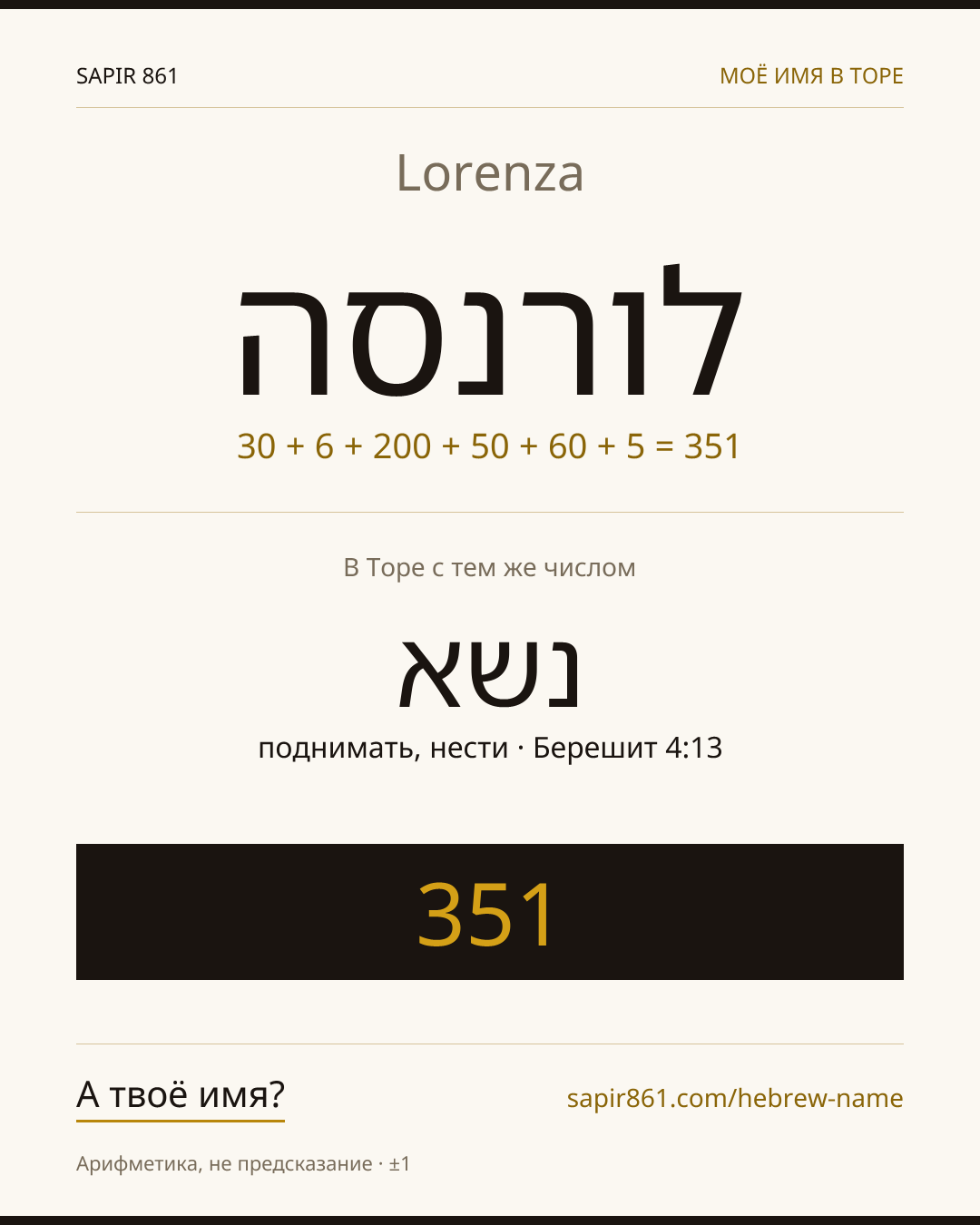 Lorenza — לורנסה