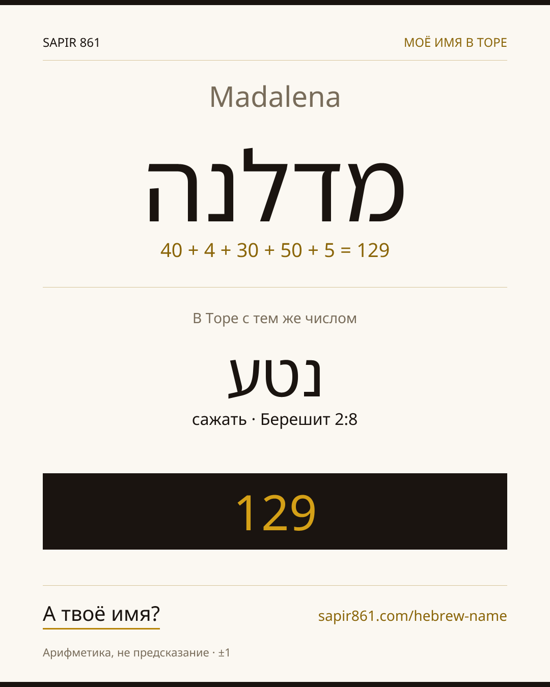 Madalena — מדלנה