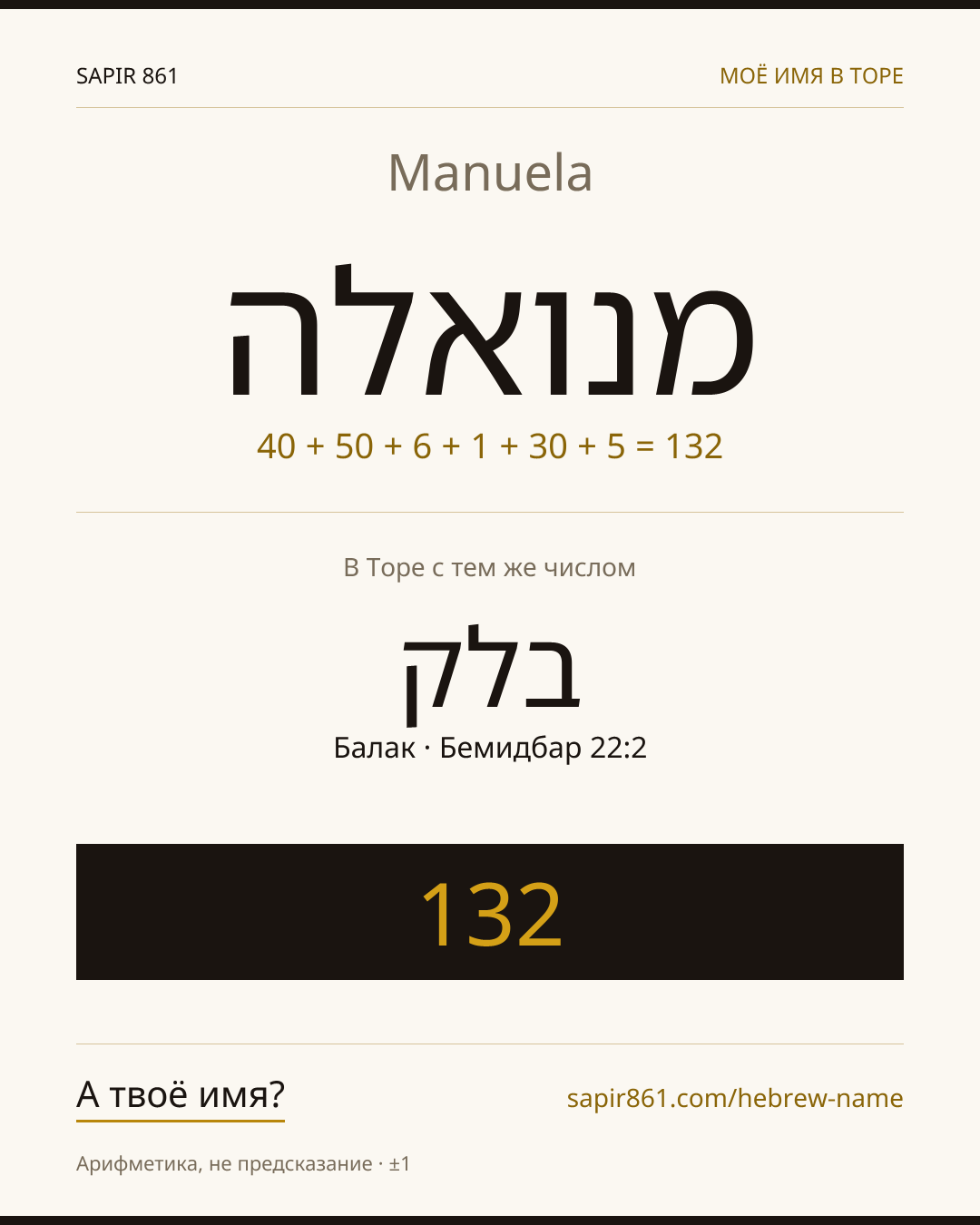 Manuela — מנואלה
