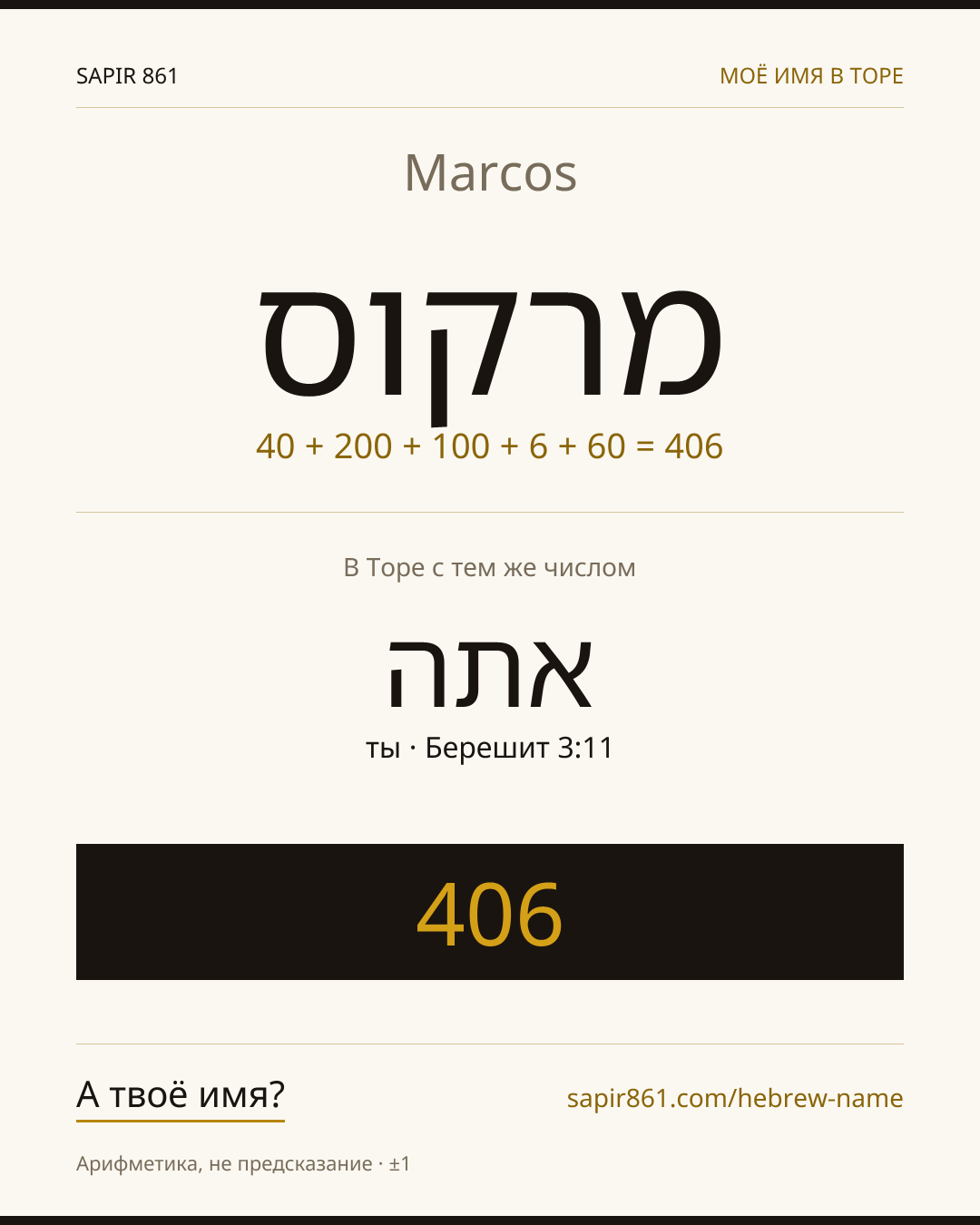 Marcos — מרקוס