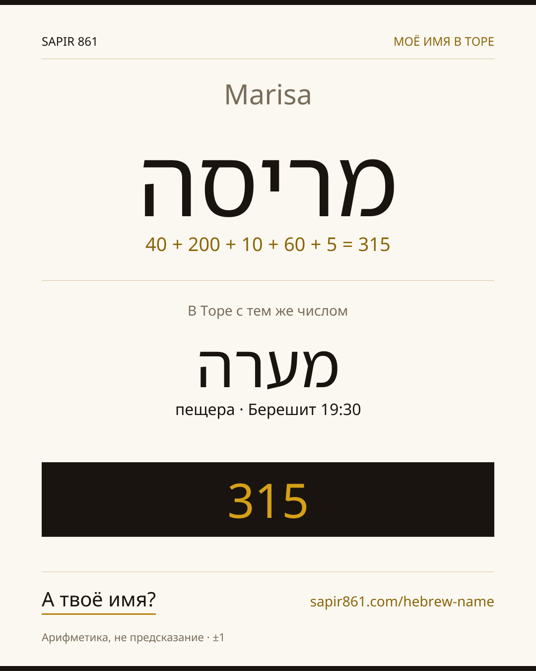 Marisa — מריסה