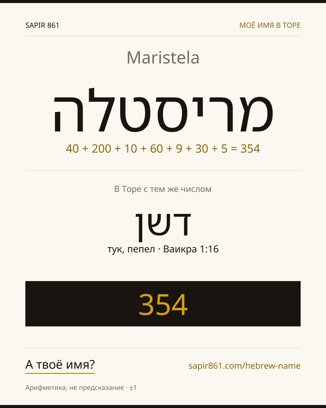 Maristela — מריסטלה