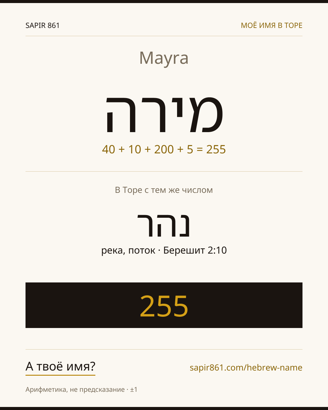 Mayra — מירה