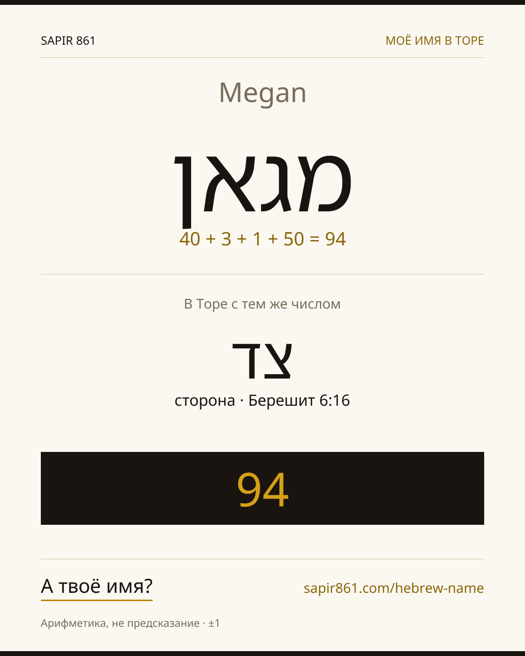 Megan — מגאן