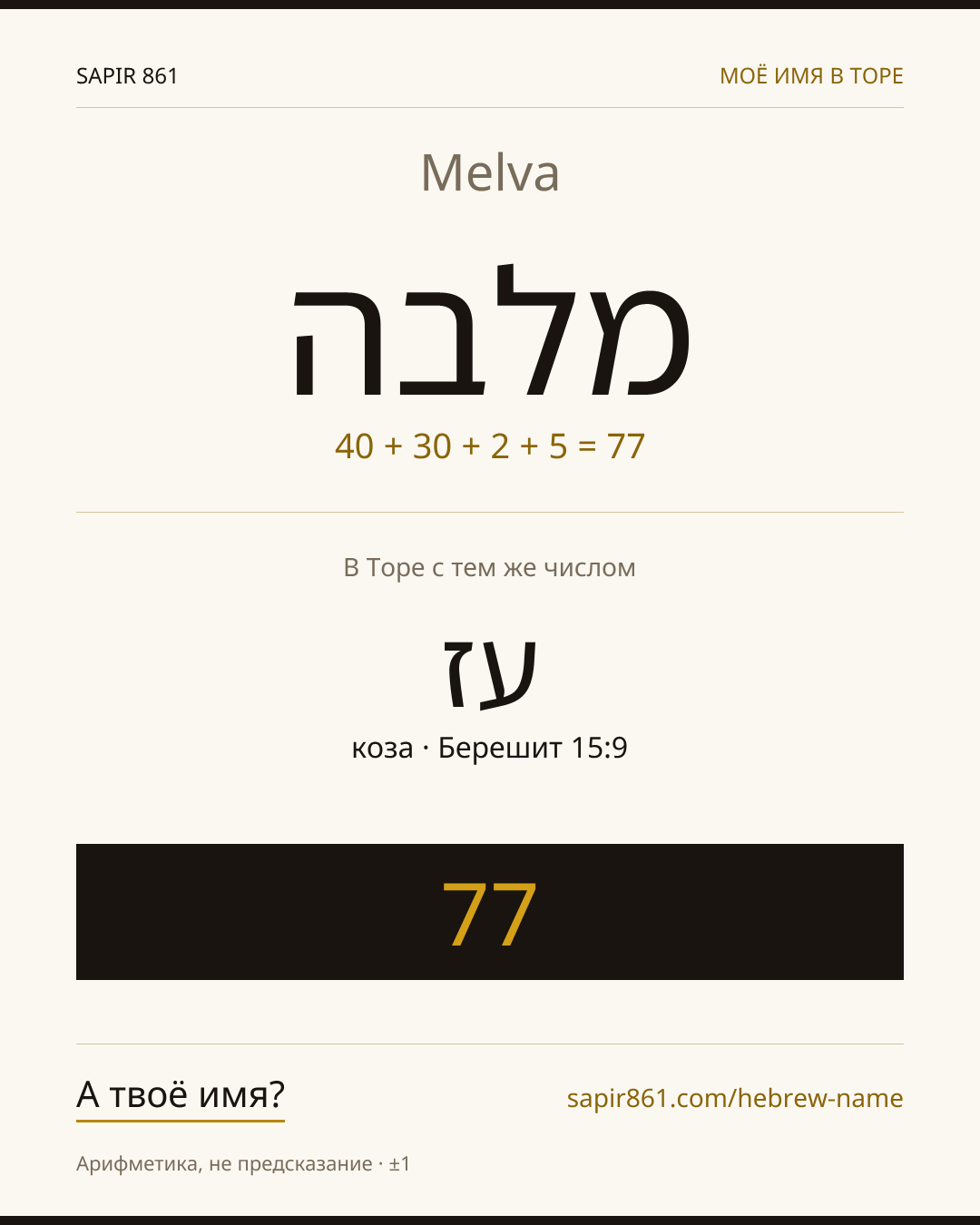 Melva — מלבה