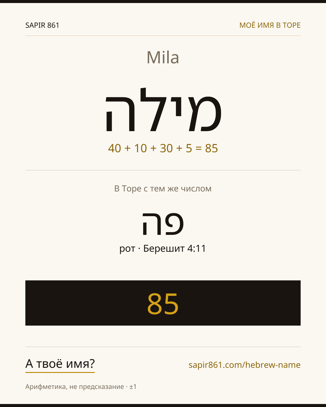 Mila — מילה