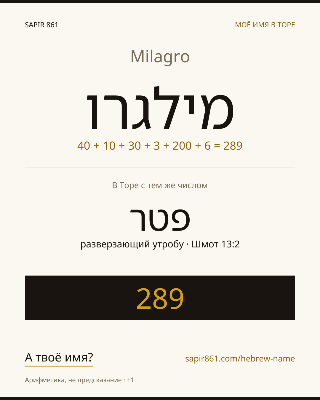 Milagro — מילגרו