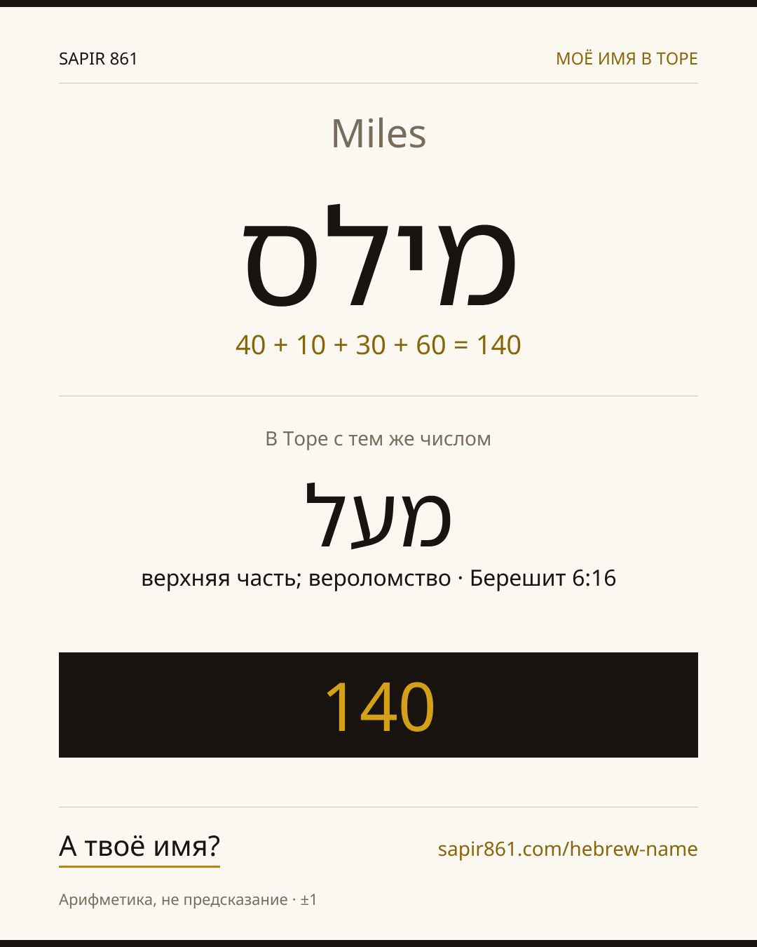 Miles — מילס