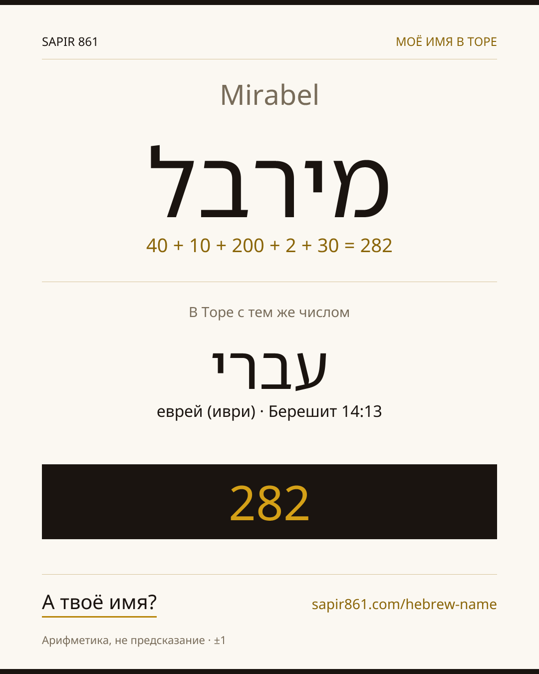 Mirabel — מירבל