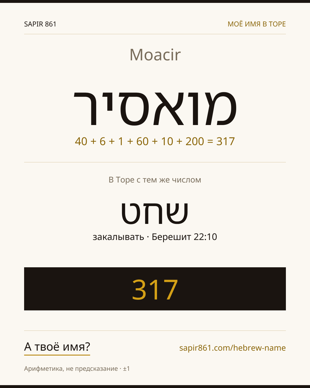 Moacir — מואסיר