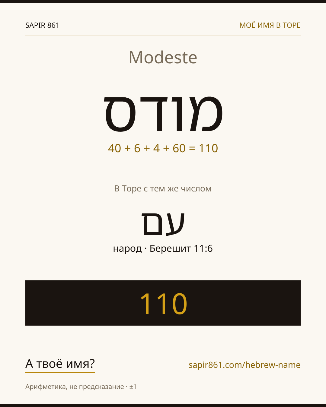 Modeste — מודס