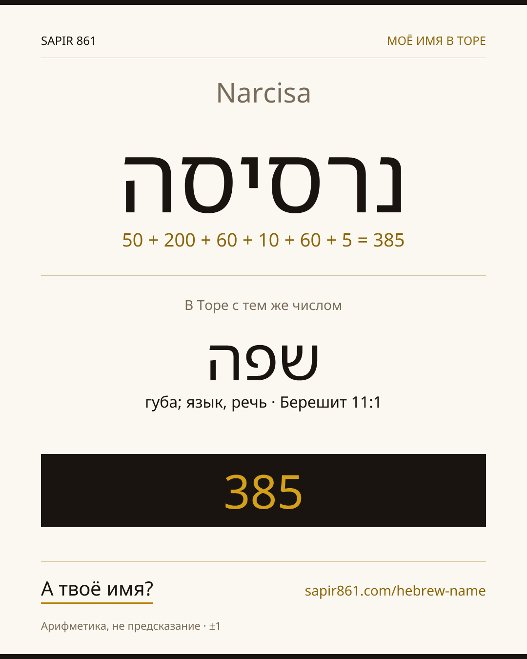 Narcisa — נרסיסה