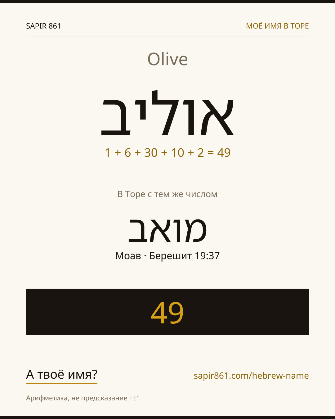 Olive — אוליב
