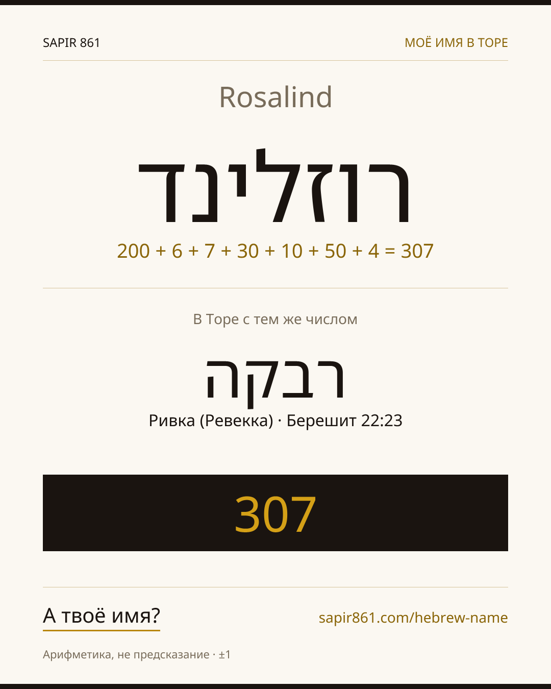 Rosalind — רוזלינד