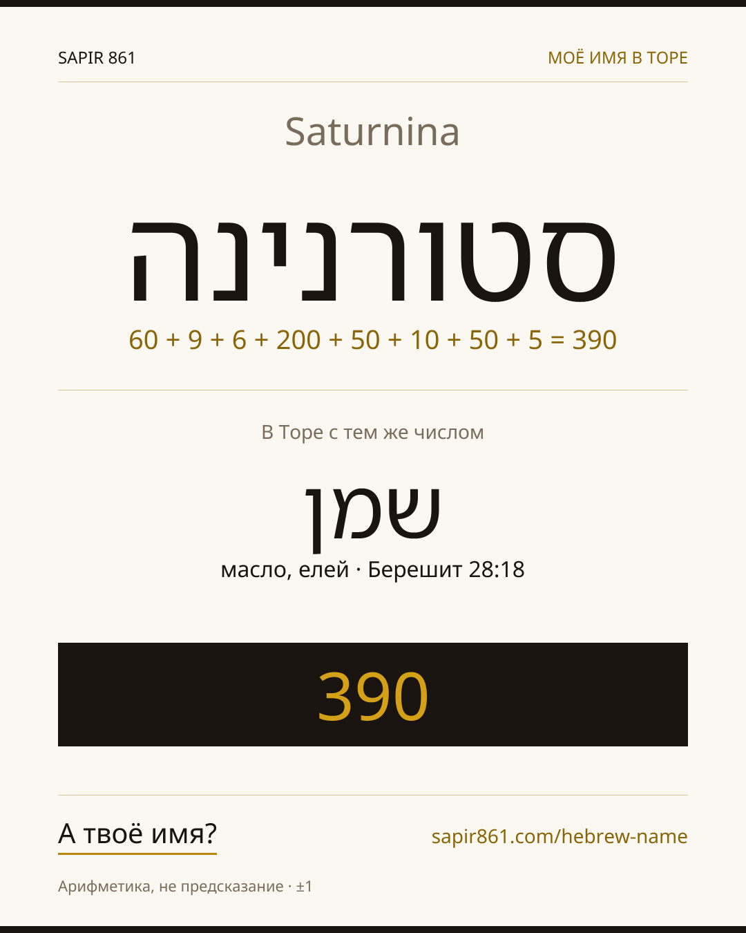 Saturnina — סטורנינה