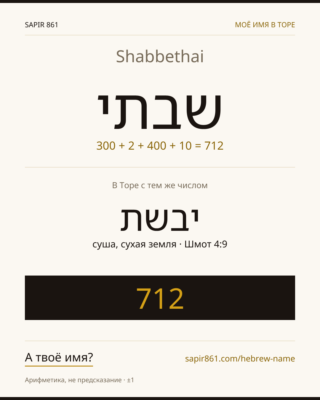 Shabbethai — שבתי