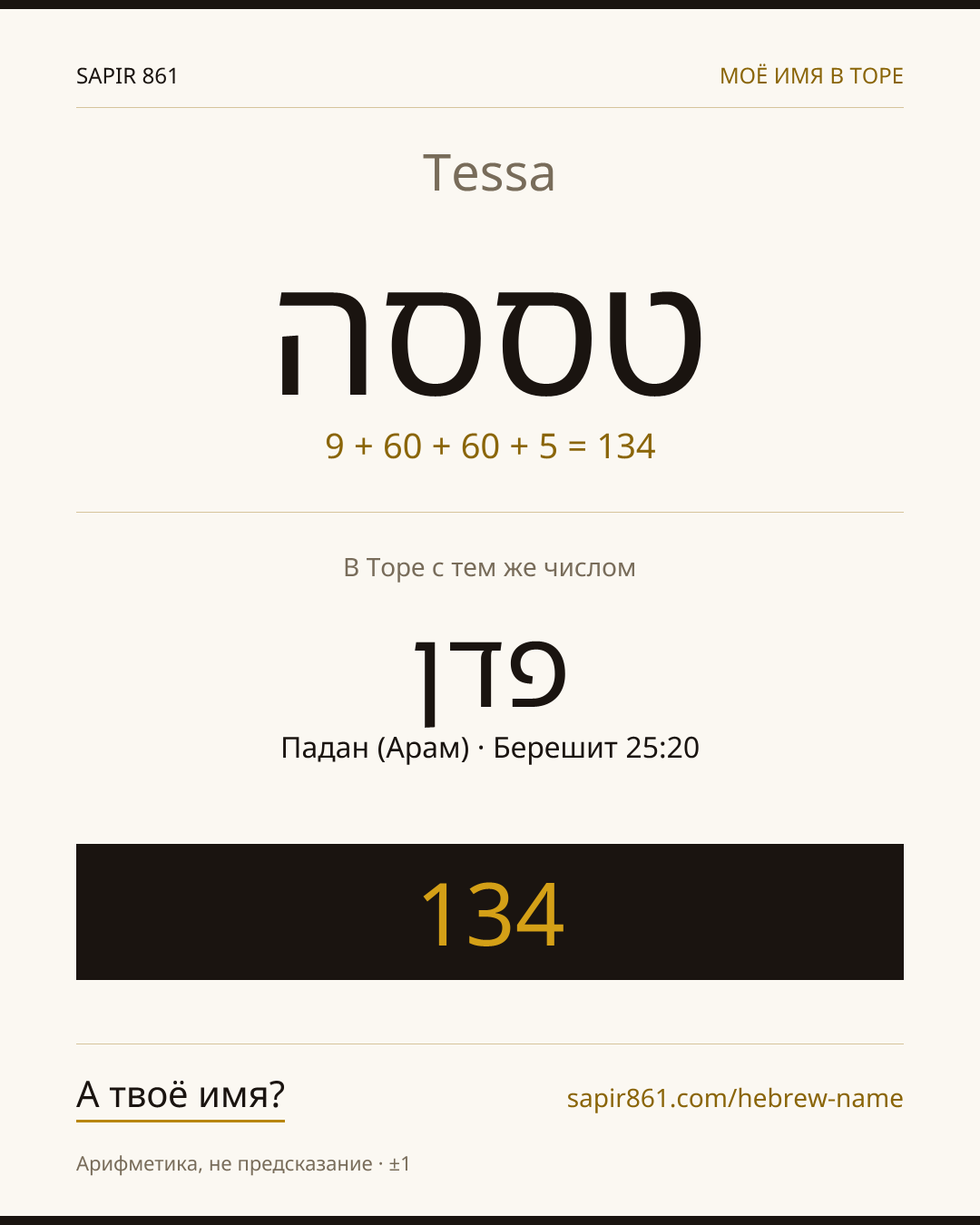 Tessa — טססה