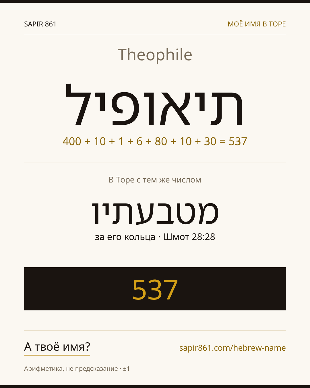 Theophile — תיאופיל