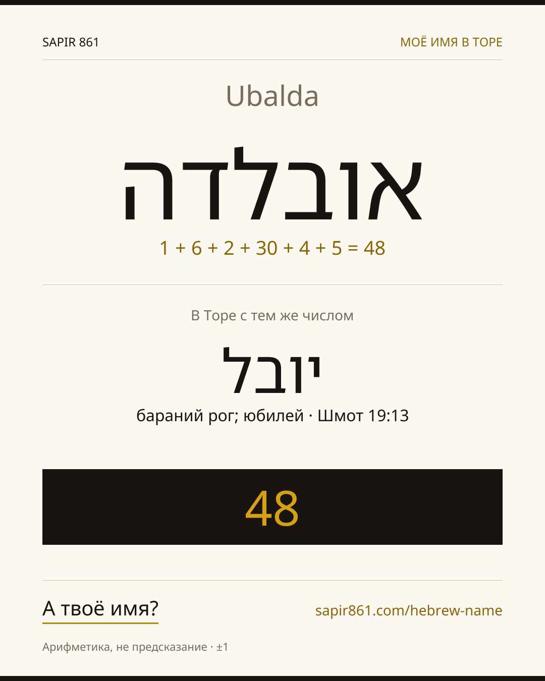 Ubalda — אובלדה