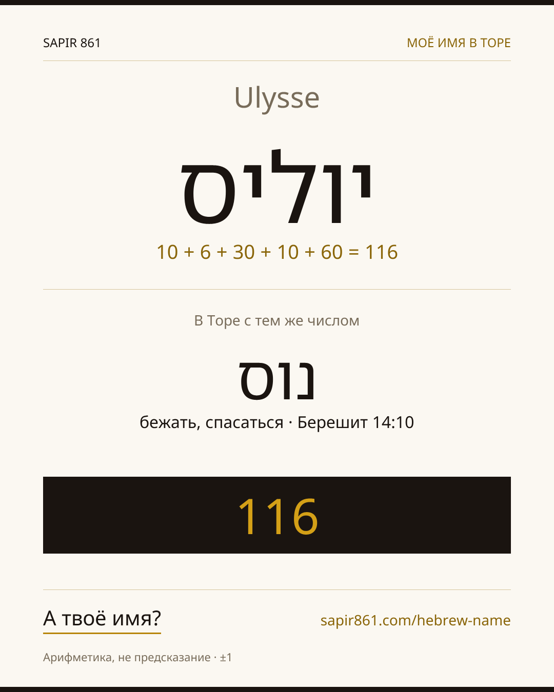 Ulysse — יוליס