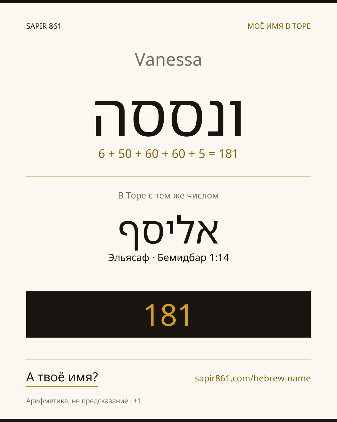 Vanessa — ונססה