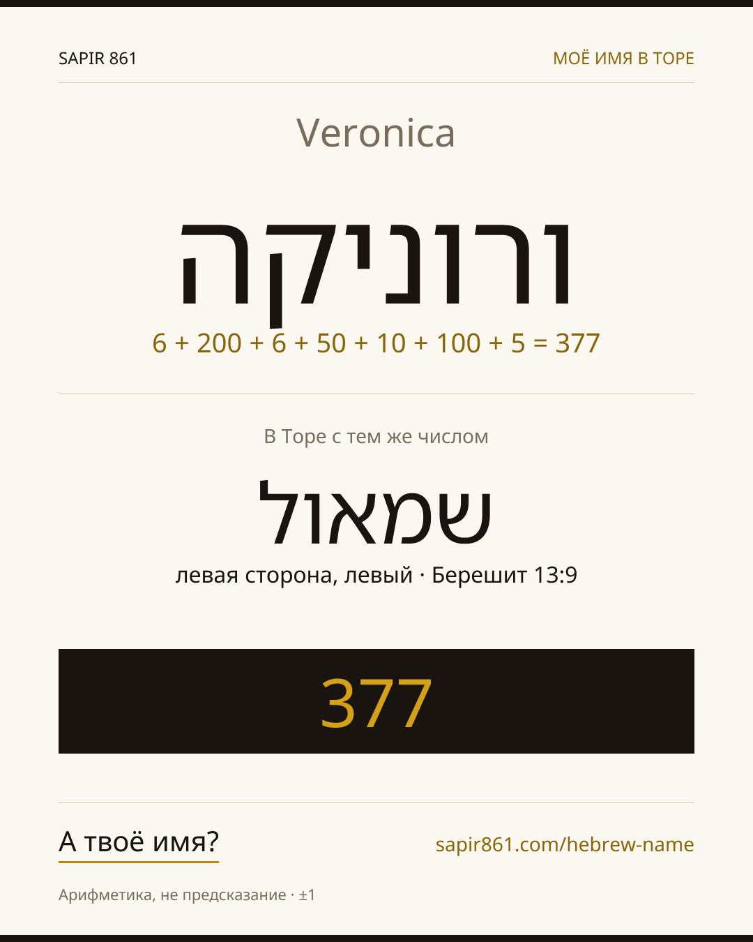 Veronica — ורוניקה