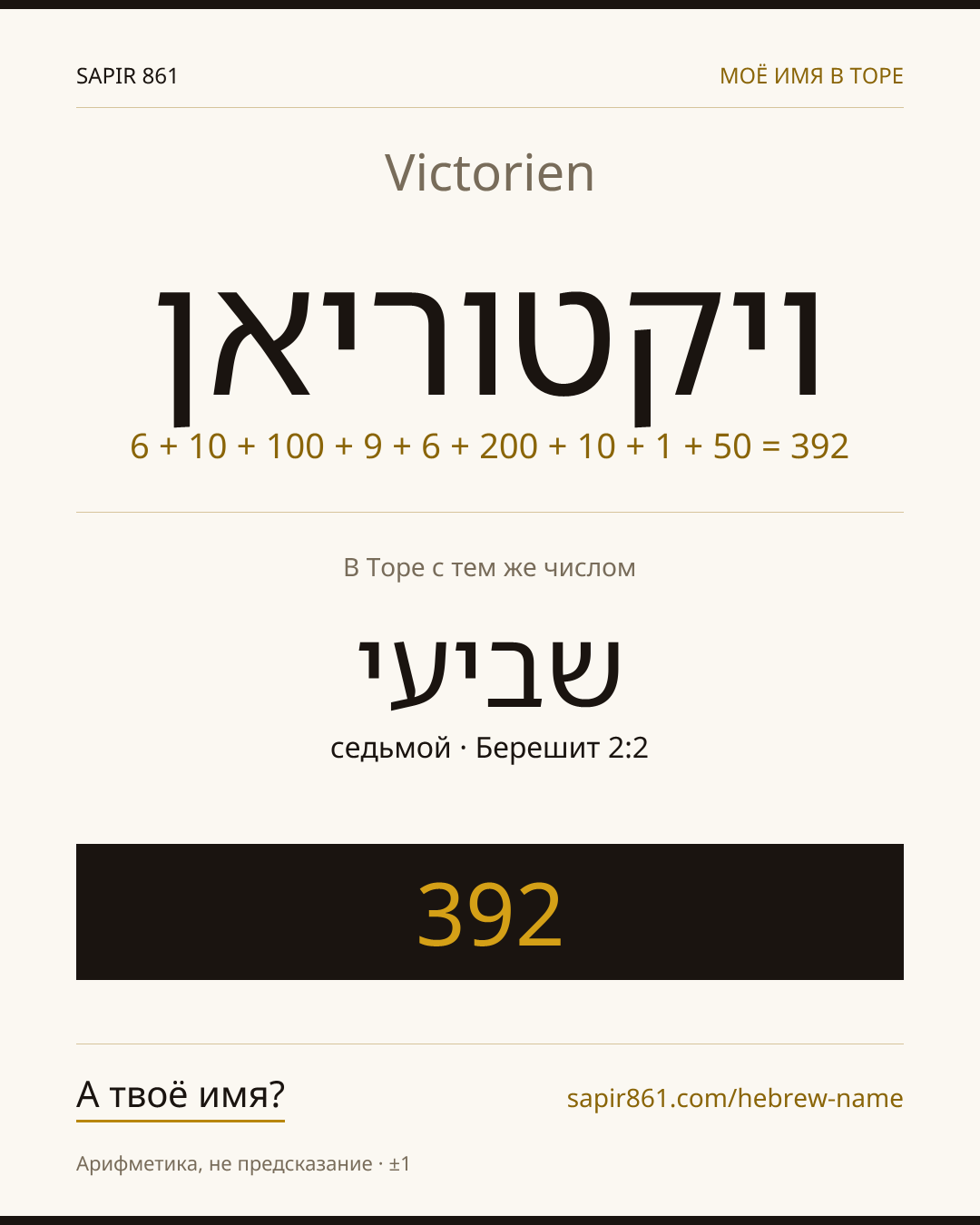 Victorien — ויקטוריאן