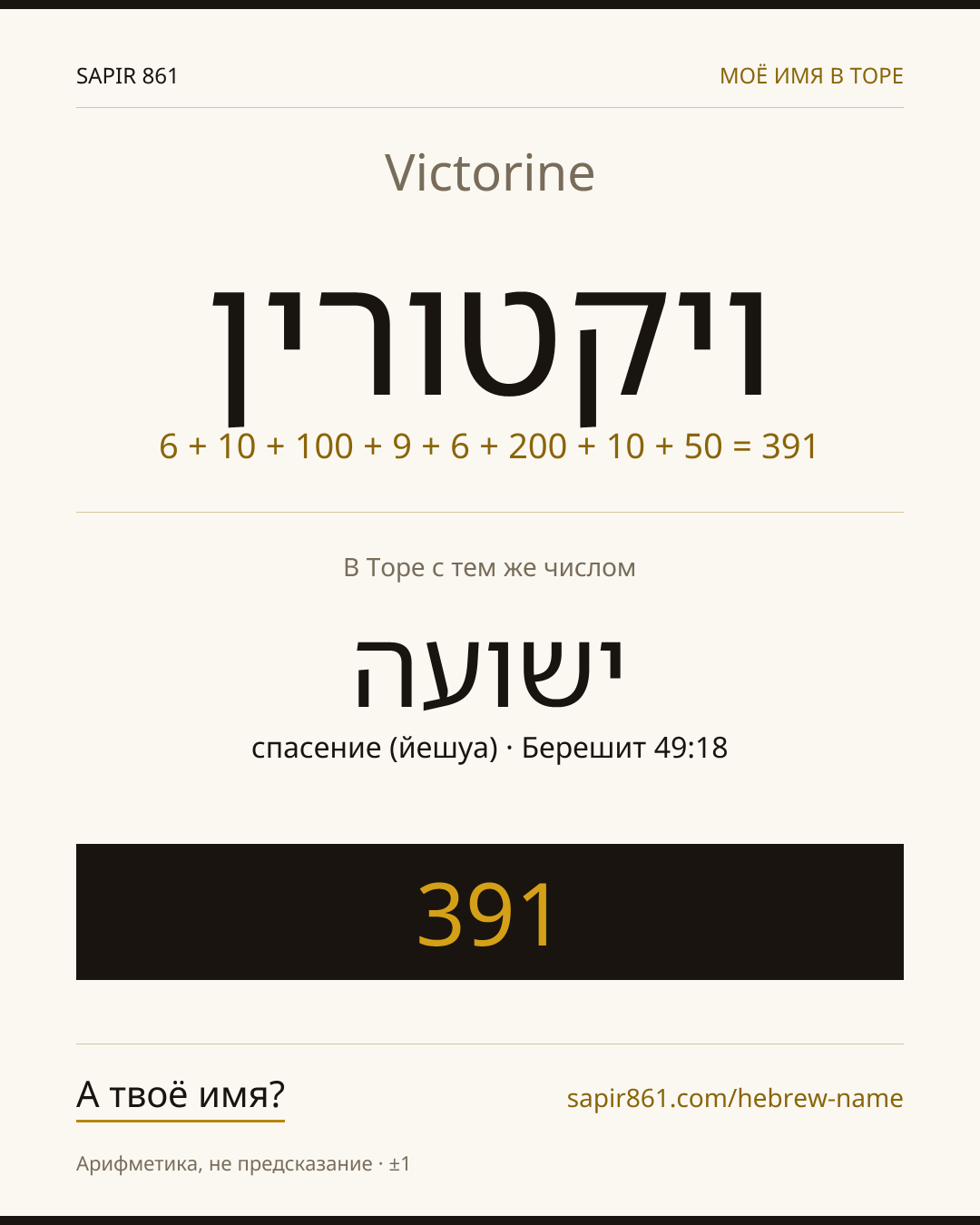 Victorine — ויקטורין