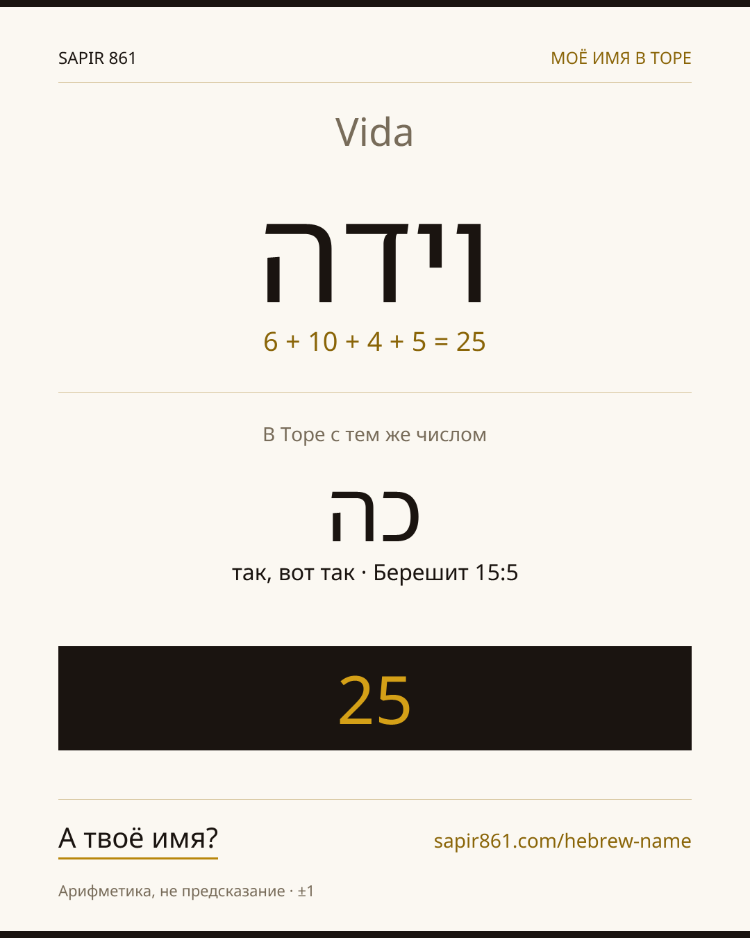 Vida — וידה