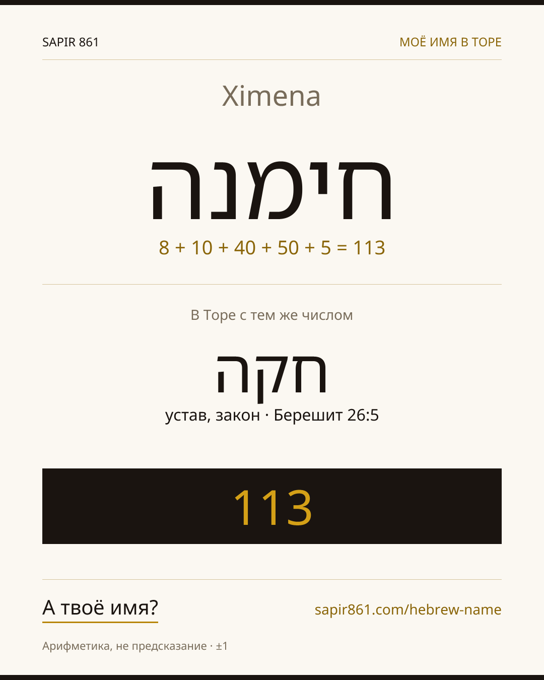 Ximena — חימנה