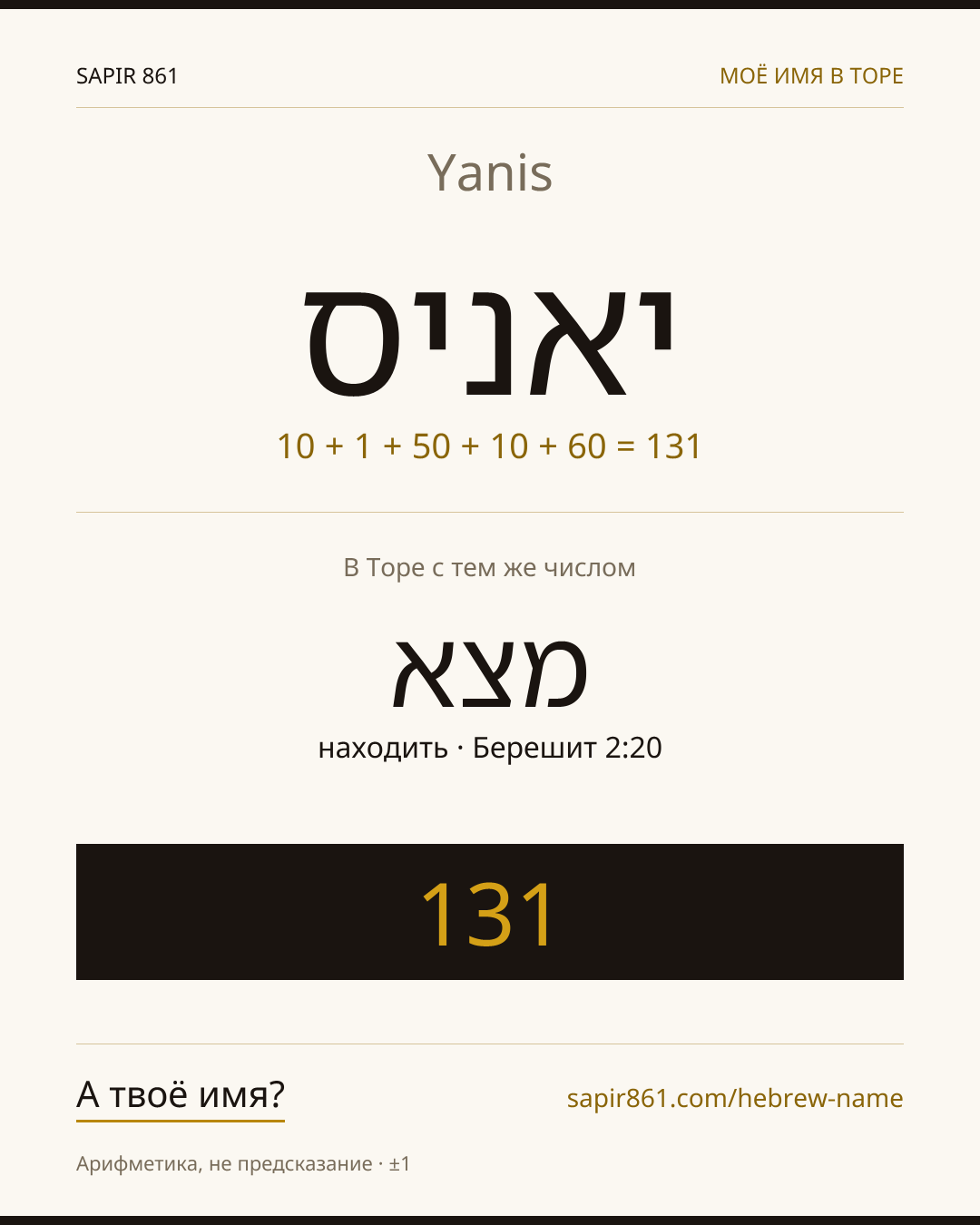 Yanis — יאניס