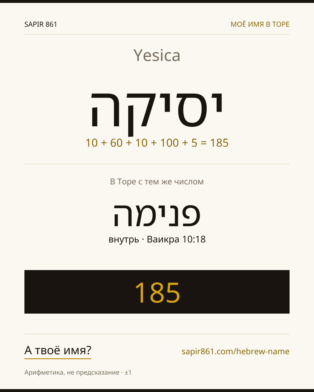 Yesica — יסיקה