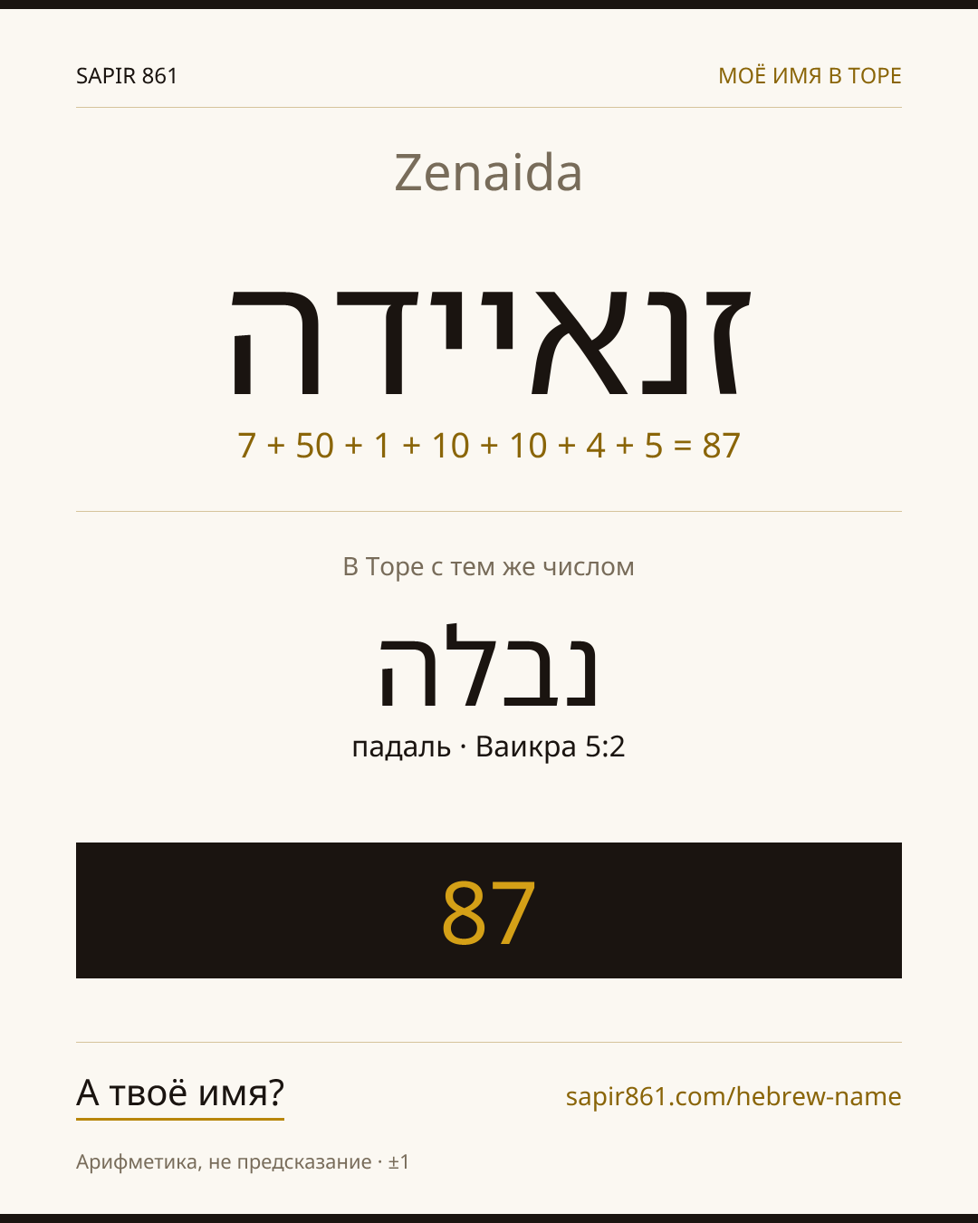 Zenaida — זנאיידה