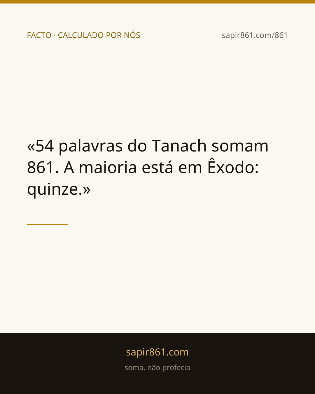 FACTO · CALCULADO POR NÓS