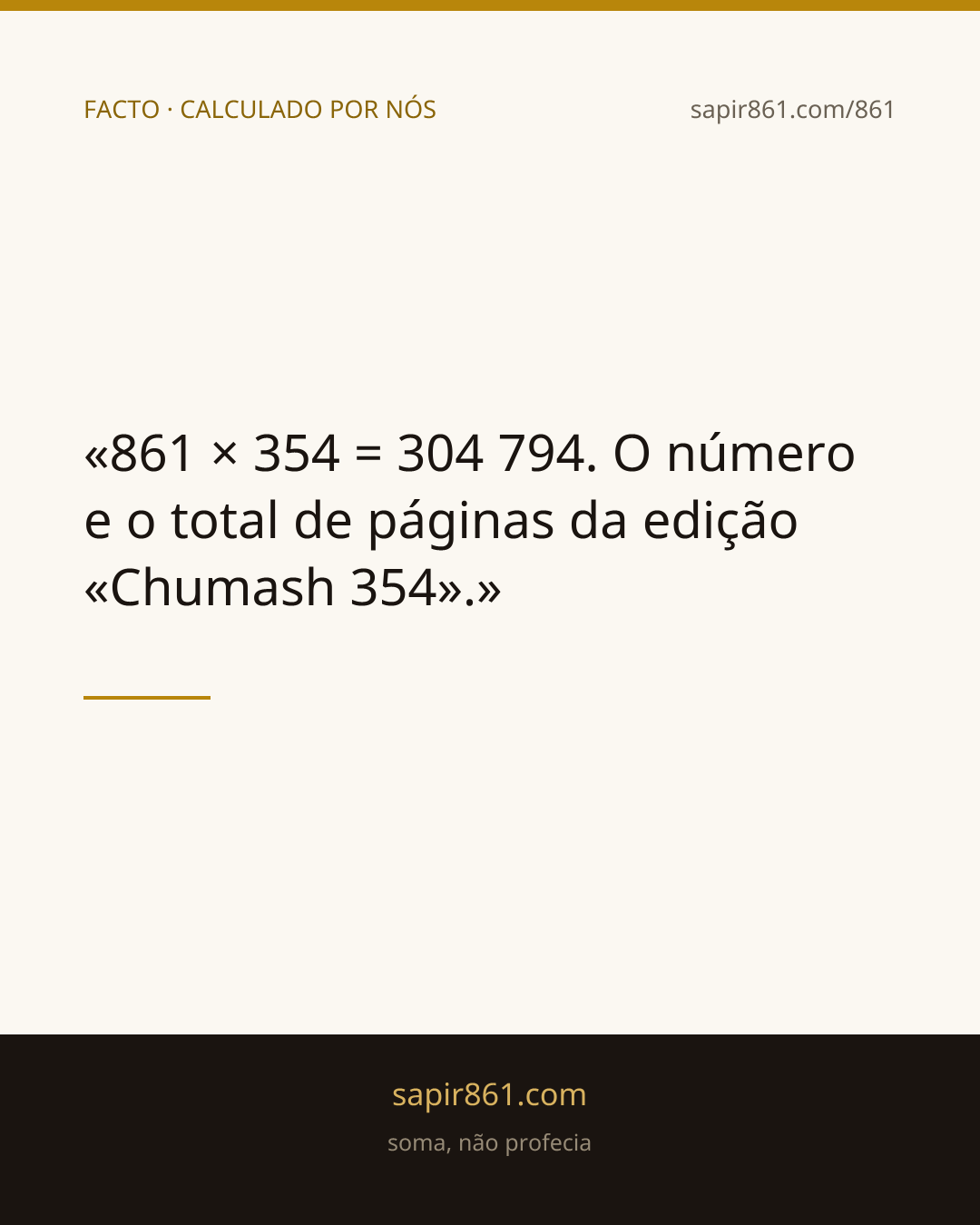 FACTO · CALCULADO POR NÓS