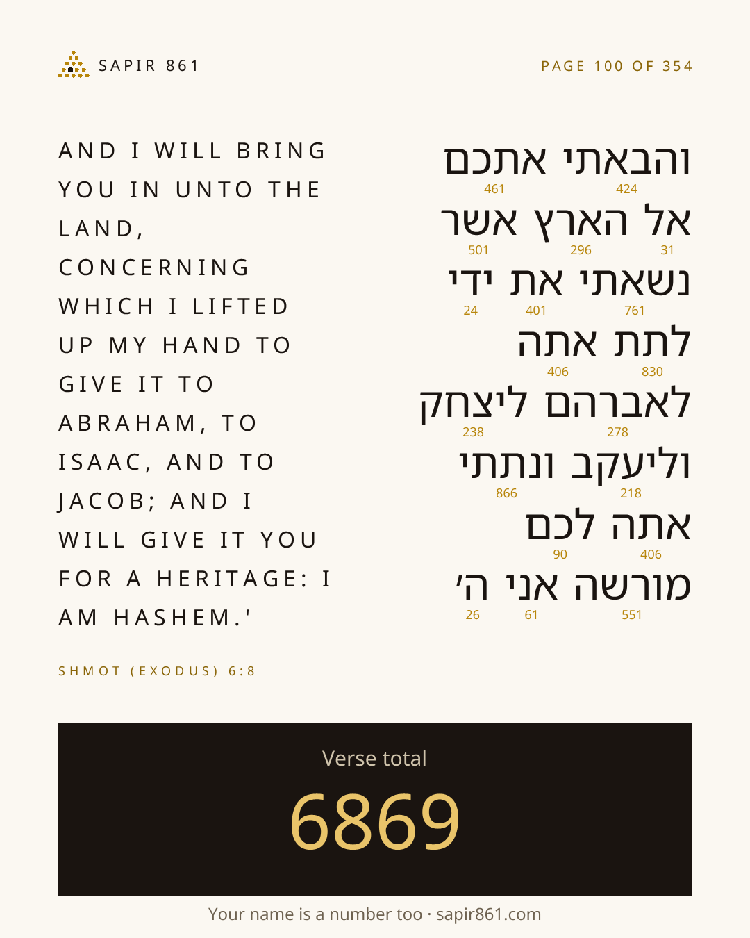 Verse card 100