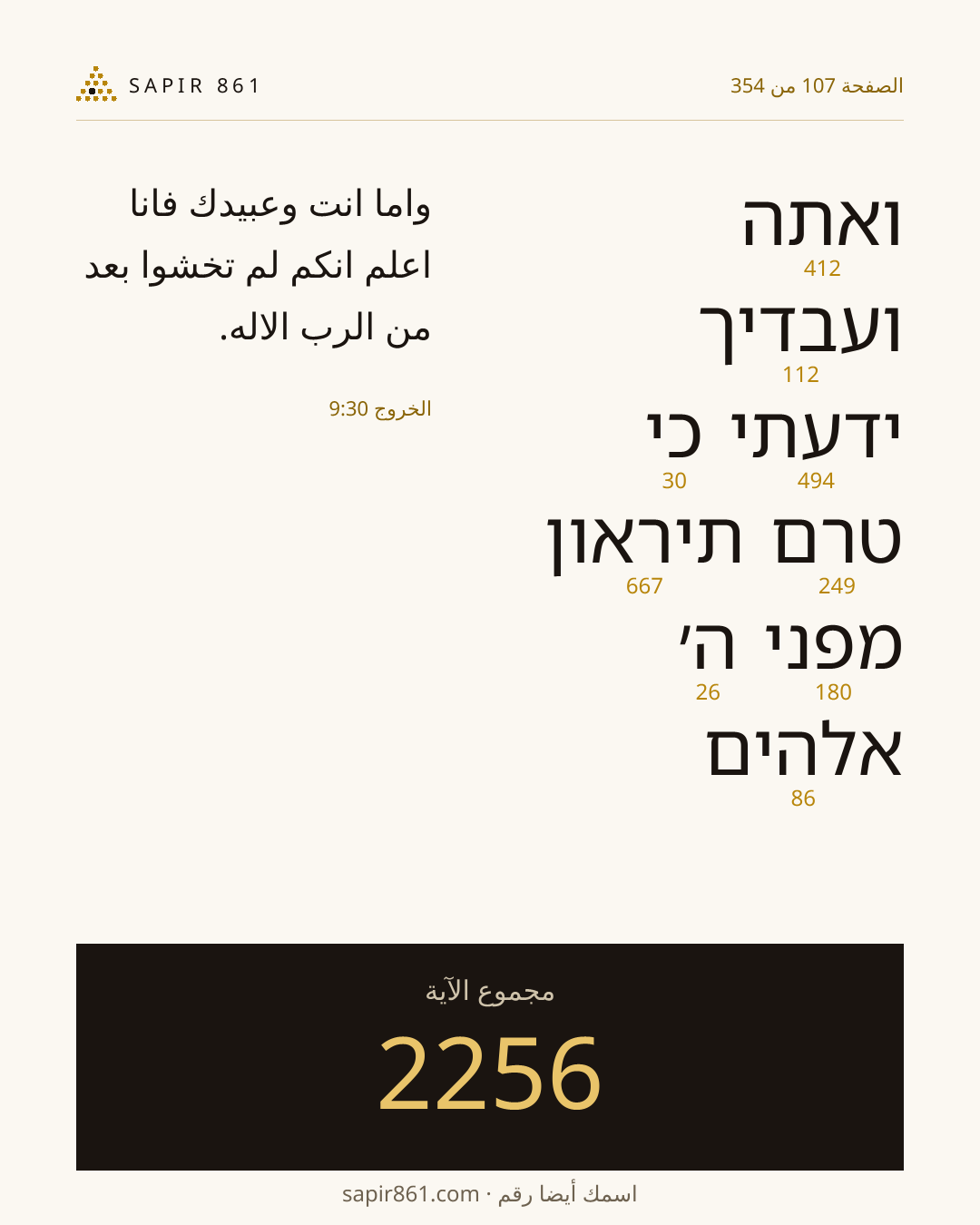 بطاقة الآية 107