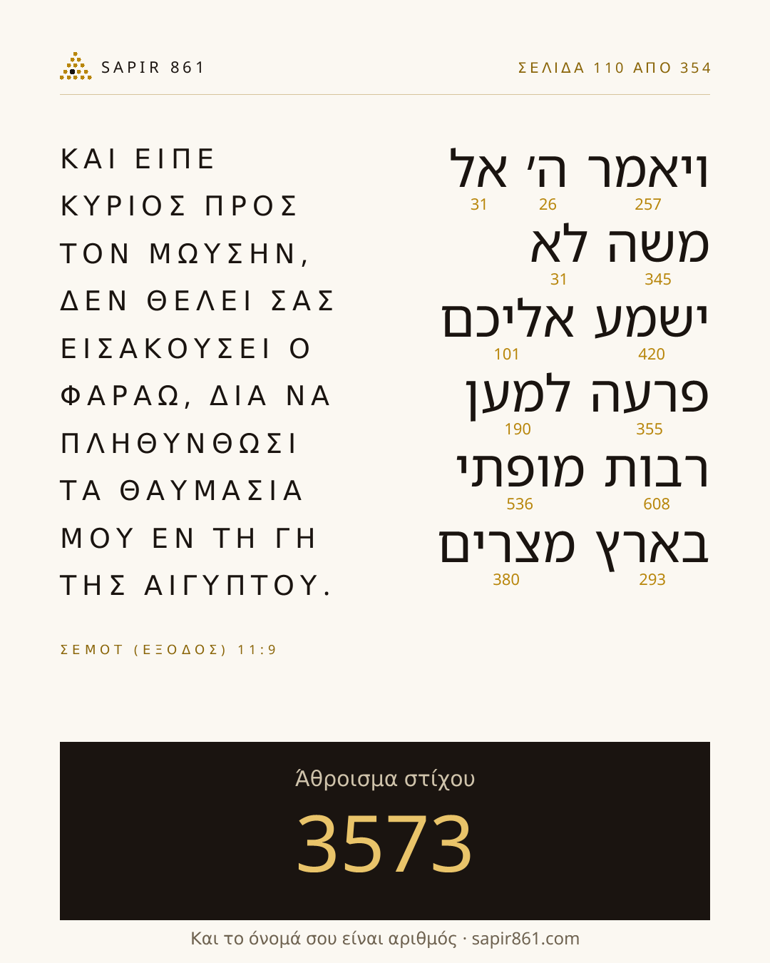 Κάρτα στίχου 110