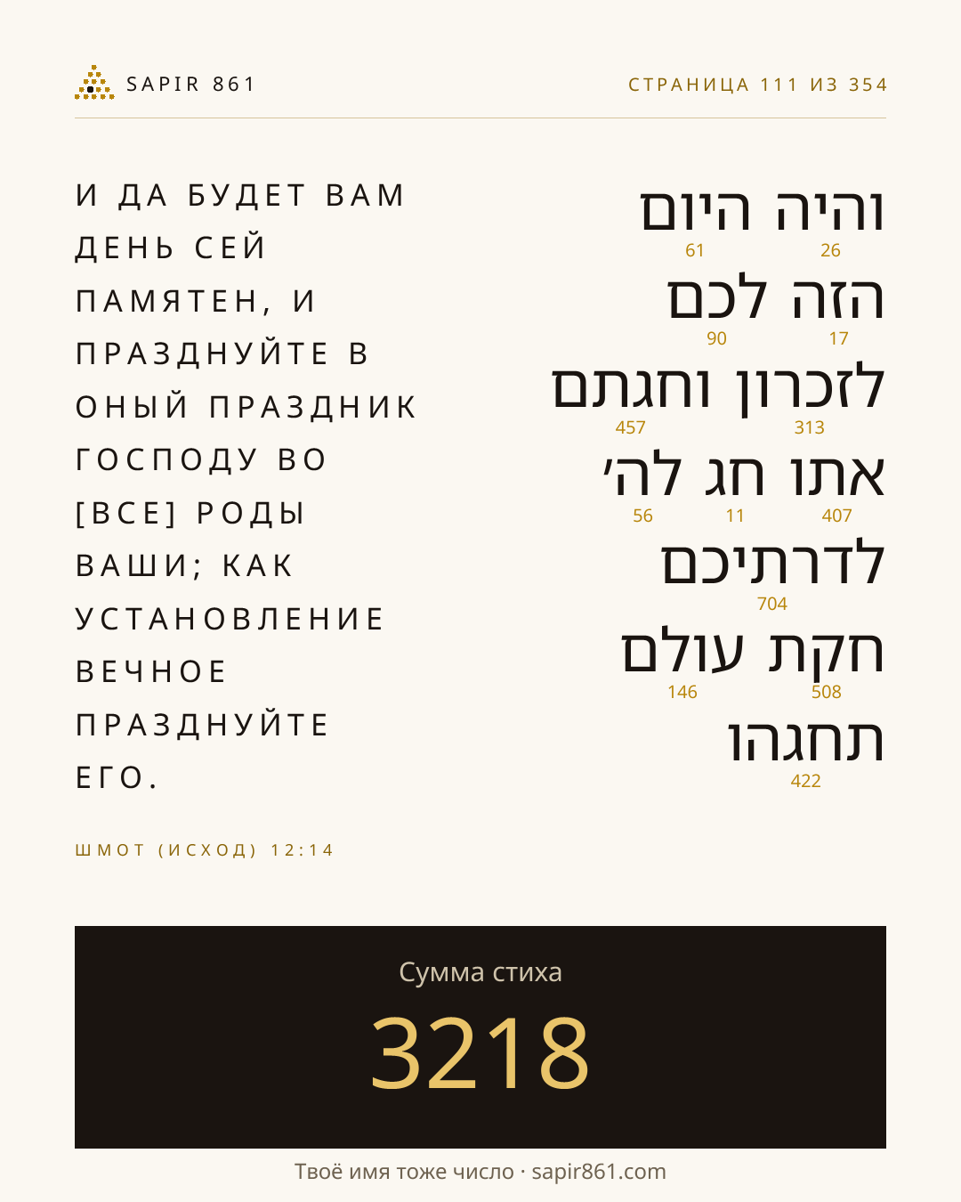 Карточка стиха 111