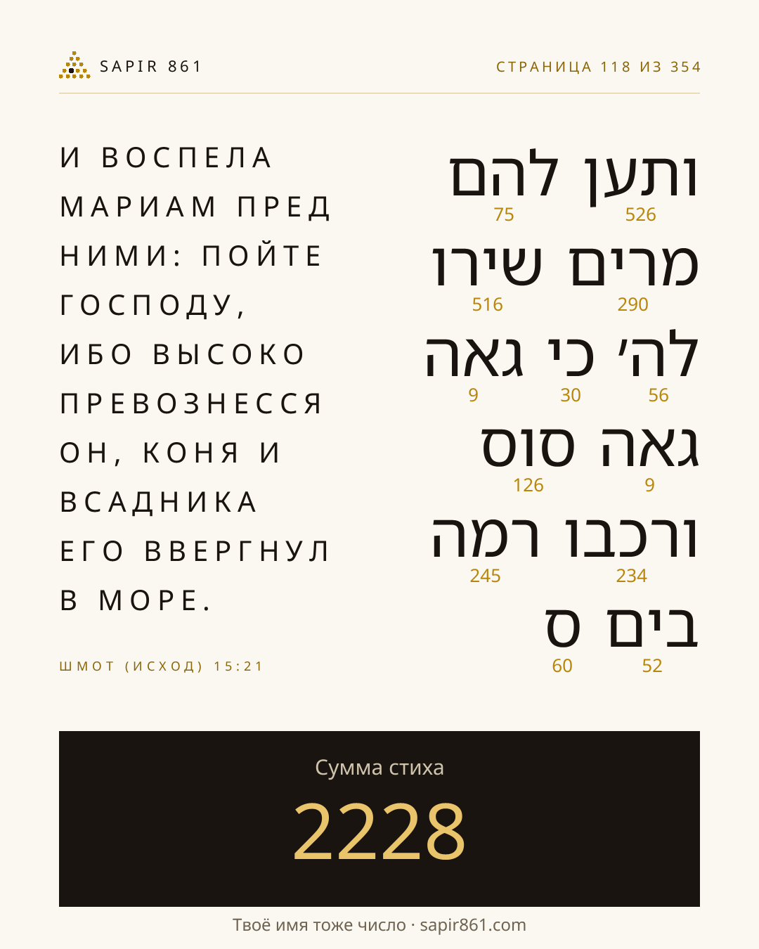 Карточка стиха 118